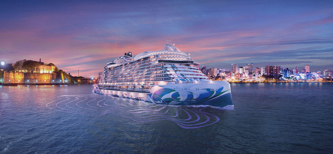Image: Rendering of Norwegian Viva sailing from San Juan, Puerto Rico. (Photo Credit: Norwegian Cruise Line)