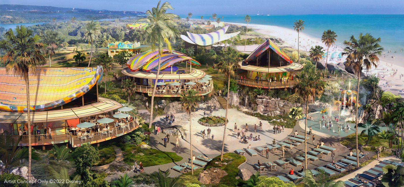 Image: Artist rendering of Disney Lookout Cay. (Photo Credit: Disney Cruise Line)