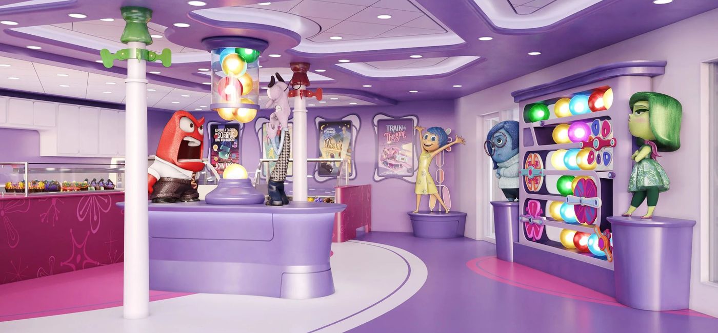 Image: Rendering of Inside Out: Joyful Sweets on Disney Wish. (photo via Disney Cruise Line)