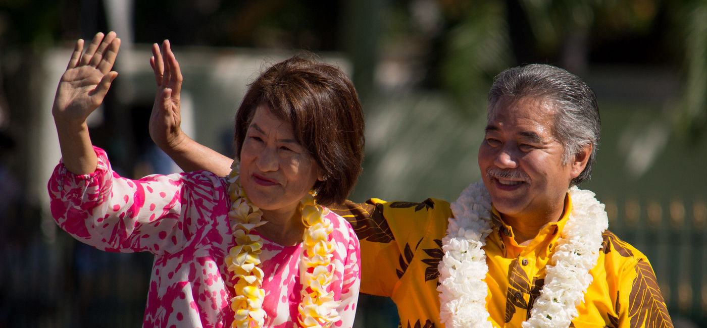 Image: PHOTO: Hawaii Governor David Ige and wife Dawn. (Photo via Flickr/Daniel Ramirez)