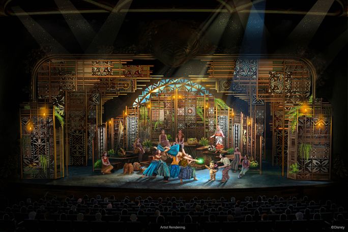A scene from Disney The Tale of Moana, Disney Treasure, Disney Cruise Line, cruise, Disney