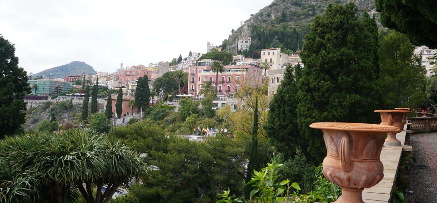 Image: PHOTO: Taormina is a hilltop town on the east coast of Sicily. (Photo by Chelsea Davis)