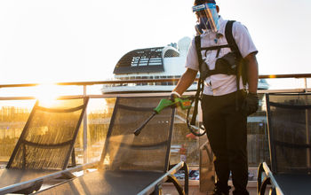 MSC Grandiosa, Electrostatic Spraying Methods are used to clean the ship