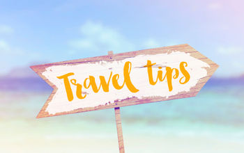 Travel tips sign