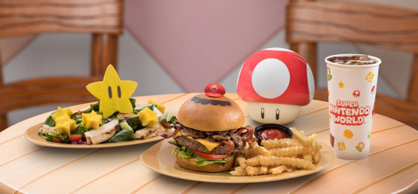 Image: Food options at Super Nintendo World. (photo via Universal Studios Hollywood Media)