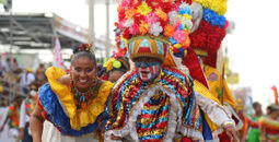 AmaWaterways carnival in Colombia.