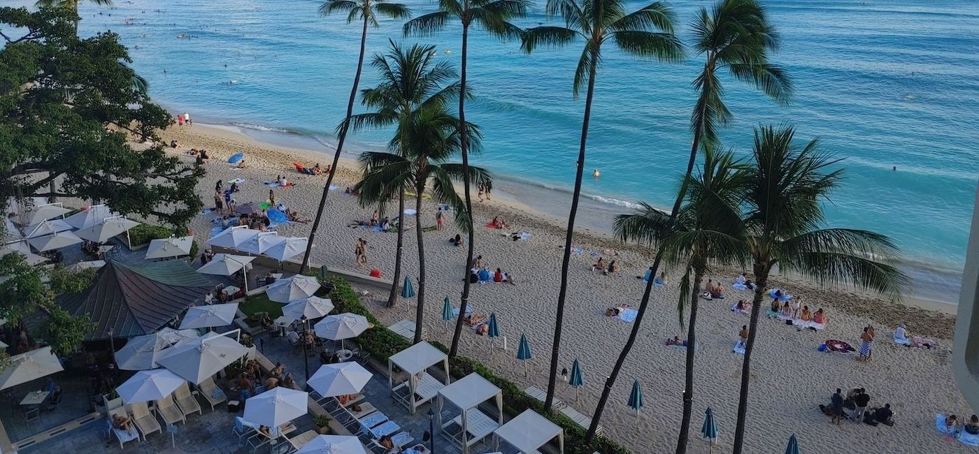 Image: Pride of America Hawaii itineraries sail roundtrip from Honolulu. Pictured, Waikiki Beach. (photo via Claudette Covey)
