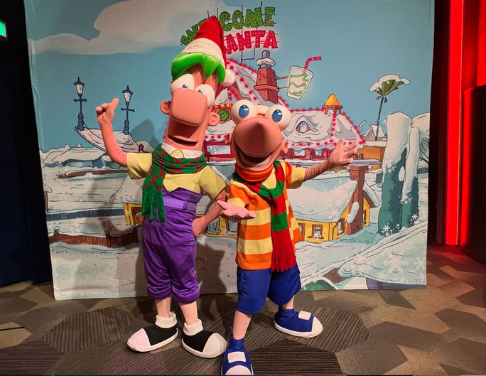 Phineas and Ferb characters at Disney World