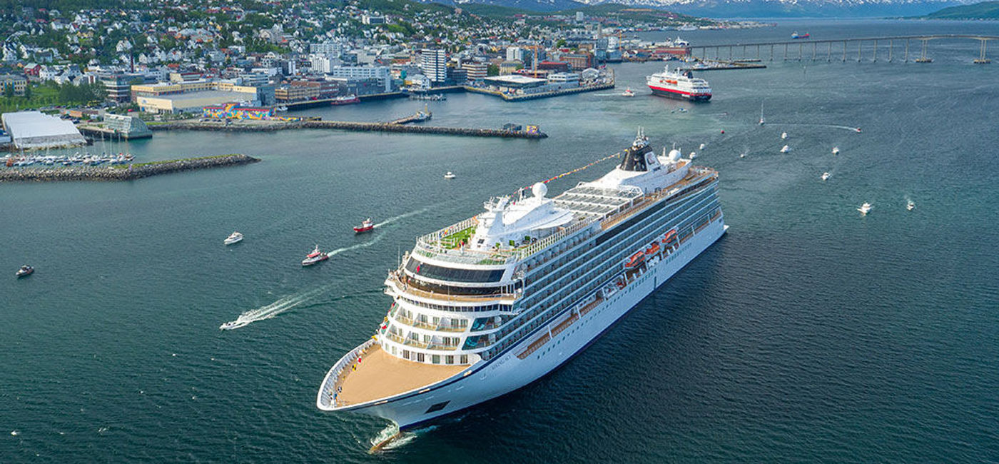 Image: PHOTO: Viking Ocean Cruises christens Viking Sky in Tromso, Norway. (photo courtesy of Viking Cruises)