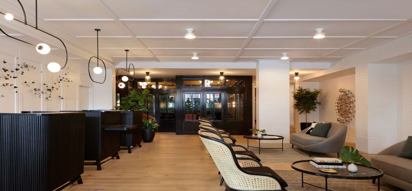 Image: PHOTO: Lobby at the Kimpton Hotel Fontenot. (photo via Kimpton Hotels & Restaurants) (Kimpton Hotels)
