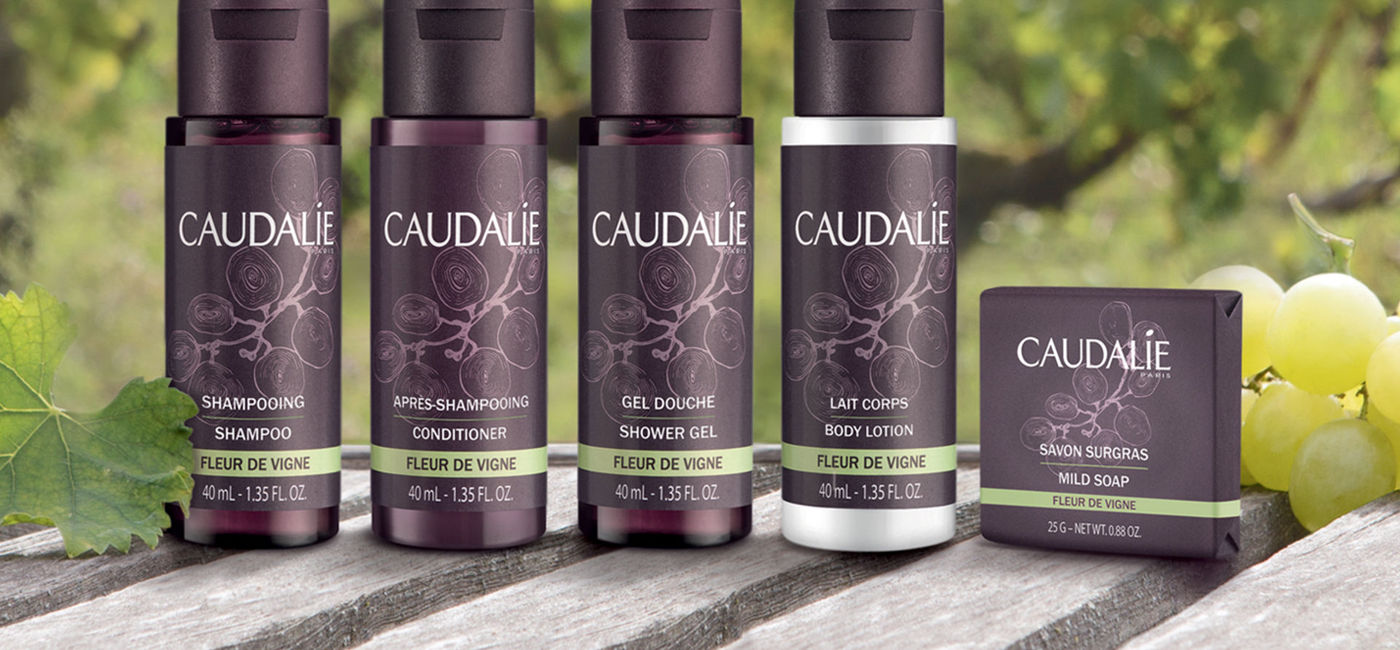 Image: PHOTO: Caudalie skin and shower amenities are naturally formulated. (photo via Crystal Cruises) (Crystal)