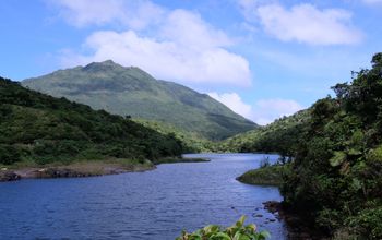 A freshwater lake in Dominica