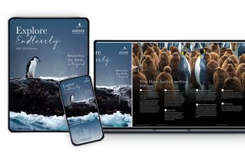 Preview of the Aurora Expeditions' 2022-23 brochure.