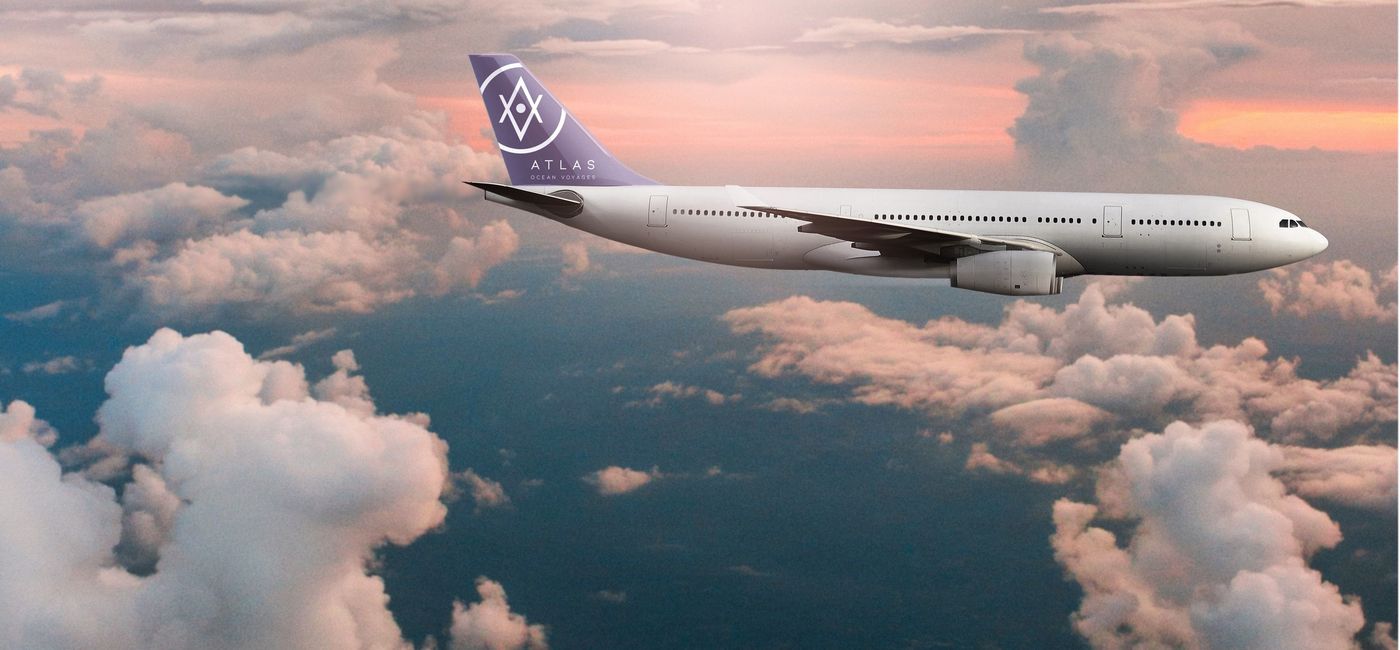 Image: Atlas Ocean Voyages' private jet. (photo via Atlas Ocean Voyages)