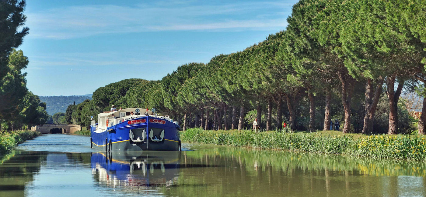Image: Enchante will cruise the Canal du Midi in southern France. (photo via European Waterways)