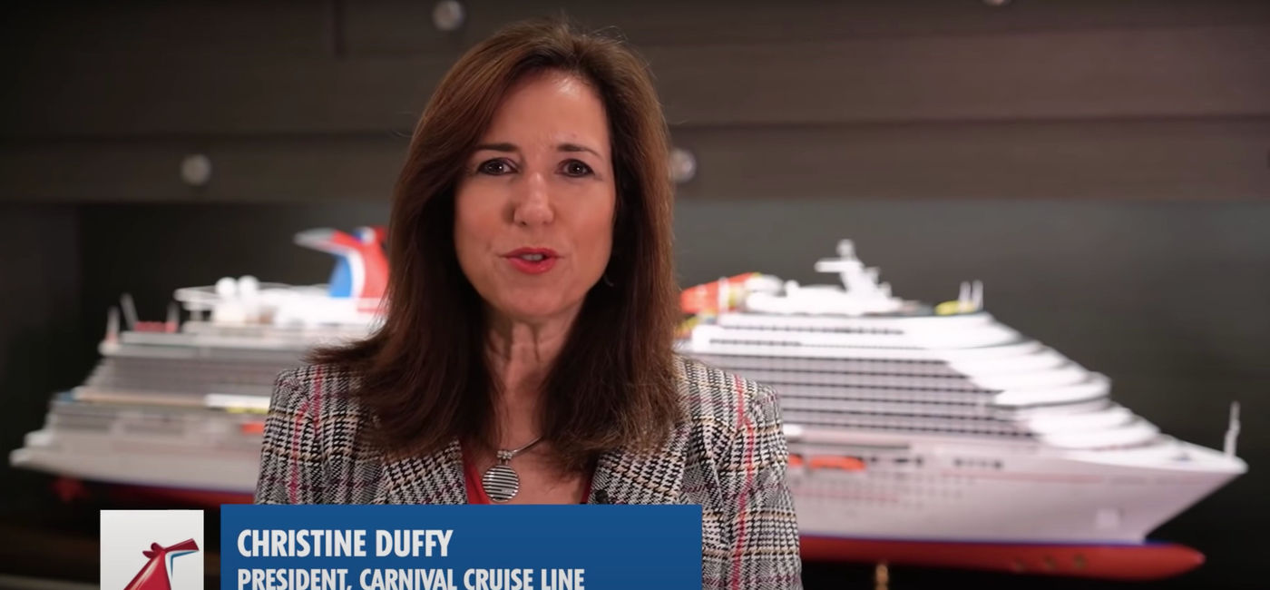 Image: La présidente de Carnival Cruise Line, Christine Duffy (Carnival)