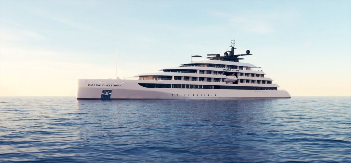 Image: The 100-guest Emerald Azzurra super-yacht was christened in Venice. (Photo via Emerald Cruises)