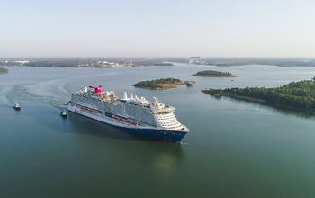 Mardi Gras undergoes sea trials