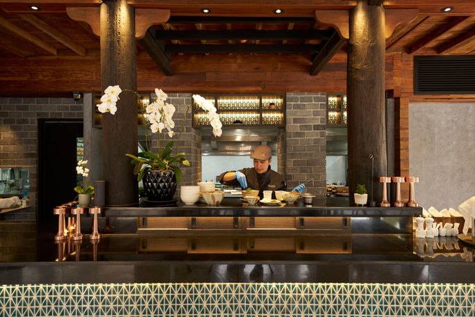 A dining area inside The Aleenta, in Chiang Mai. Part of The Leading Hotels of the World. The Leading Hotels of the World, luxury hotels in Chiang Mai, Chiang Mai luxury hotels, wellness retreats, The Aleenta