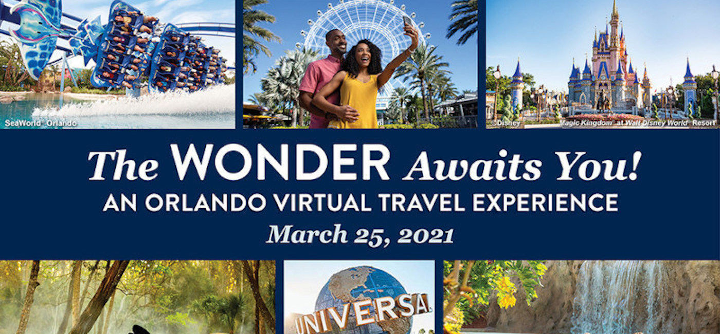 Image: Orlando Virtual Travel Show 2021. (photo courtesy of Visit Orlando)