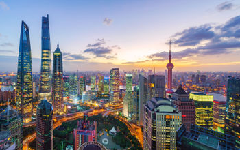 Shanghai, China, skyline, city, urban, panorama