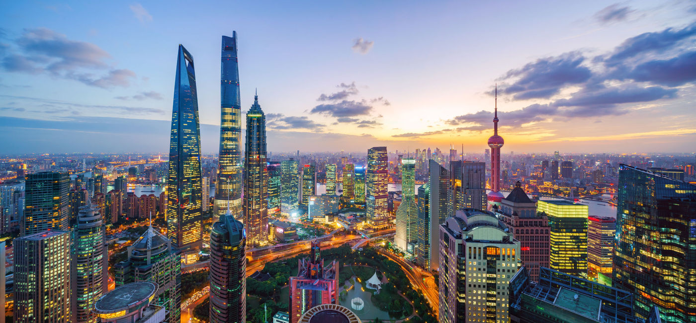 Image: Shanghai skyline at sunset.  (iStock/Getty Images E+/ASMR)