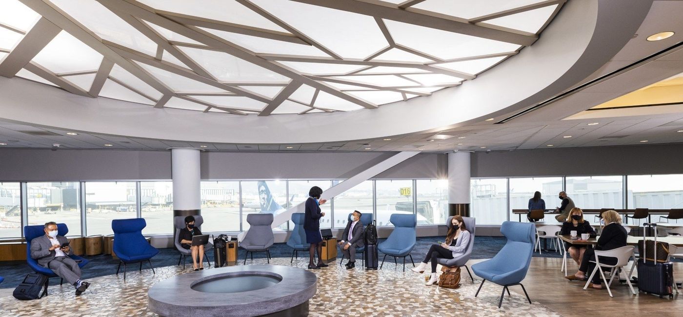 Image: The new Alaska Airlies Lounge at San Francisco International Airport. (Alaska Airlines)