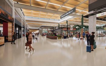 Rendering of new concessions at Kansas City International Airport