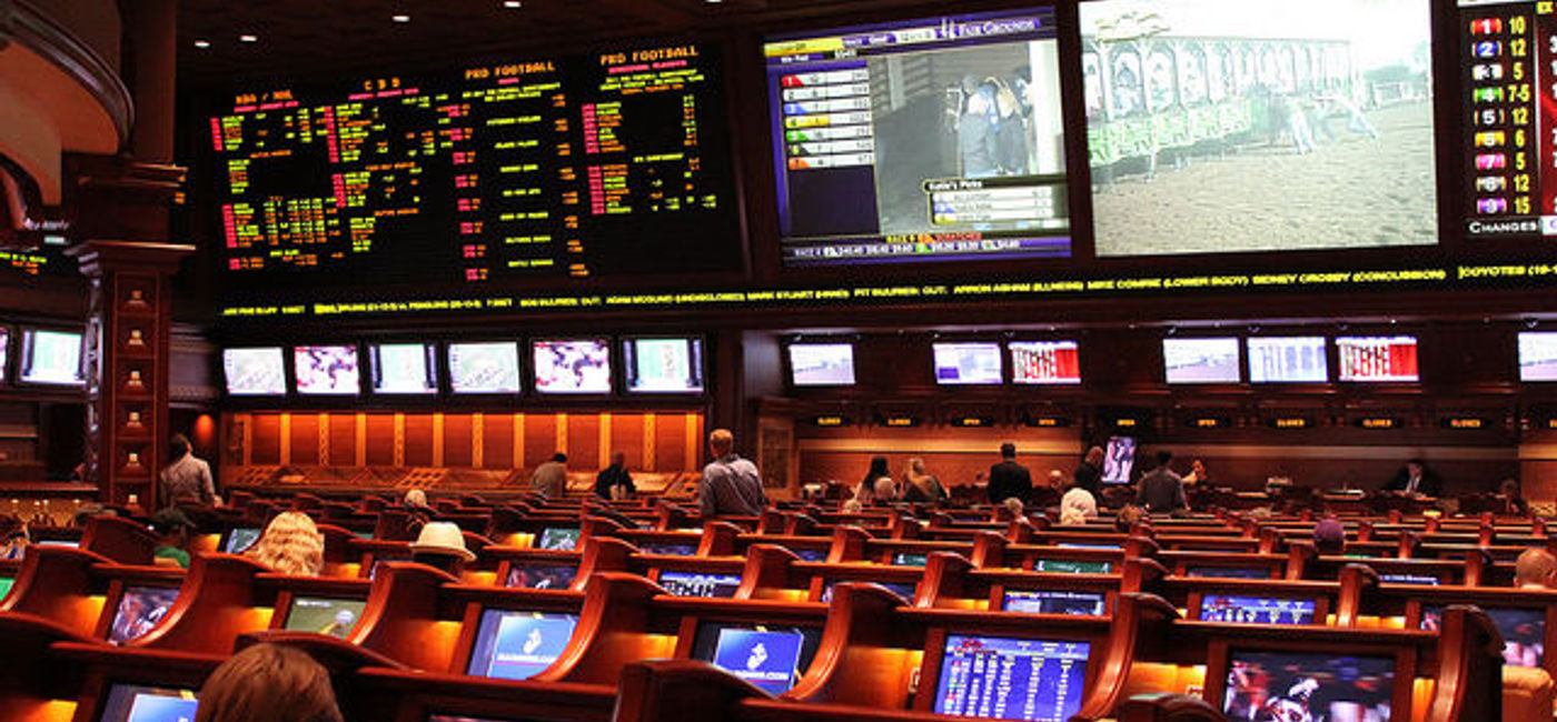 Image: PHOTO: The Wynn Hotel sportsbook in Las Vegas. (Courtesy Flickr/Leyla.a)