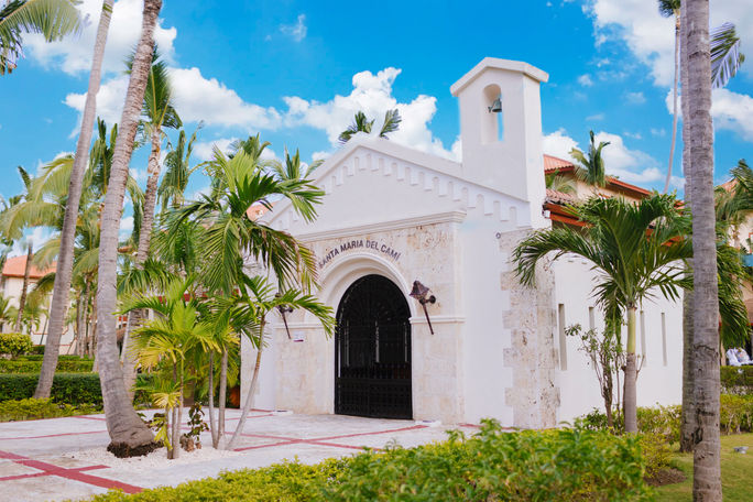 Wedding chapel at Majestic Resorts Punta Cana