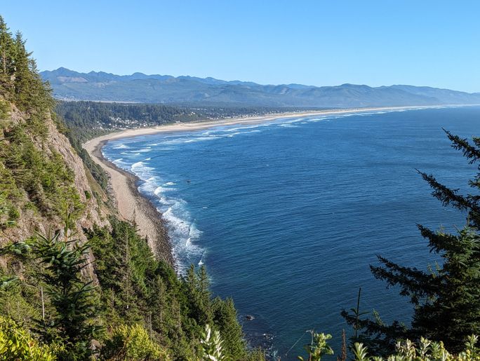 View of Manzanita Beach from Neah-Kah-Nie Mountain