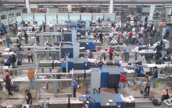 TSA checkpoint at Denver International Airport