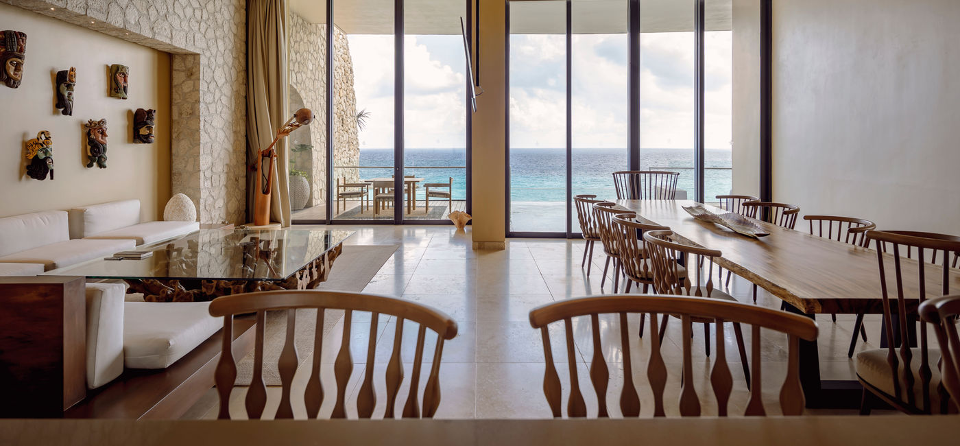 Image: The living area in the Ocean Front Master Suite. (photo via La Casa de la Playa) (Photo Credit: (photo via La Casa de la Playa))