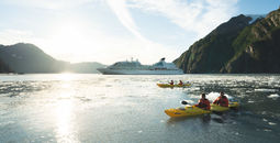 expedition cruising, Alaska cruises, kayaking in Alaska, kayak excursions, expeditions, Seabourn, College Fjord