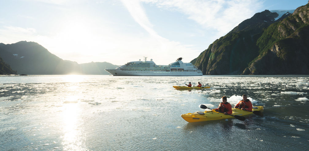 expedition cruising, Alaska cruises, kayaking in Alaska, kayak excursions, expeditions, Seabourn, College Fjord