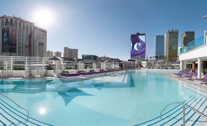 The Boulevard Pool at The Cosmopolitan of Las Vegas. The Cosmopolitan of Las Vegas, resorts in Las Vegas, hotels in Las Vegas, pools in Las Vegas