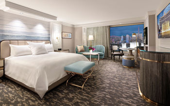 Bellagio's newly redesigned Premier Queen Room.