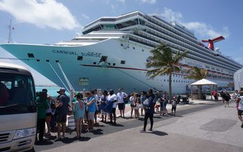 Carnival Sunrise cruise ship in Bermuda