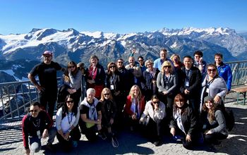 Travel advisors at Mt. Titlis in Engelberg, Switzerland.