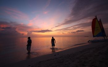 Sunset at Beaches Negril in Jamaica
