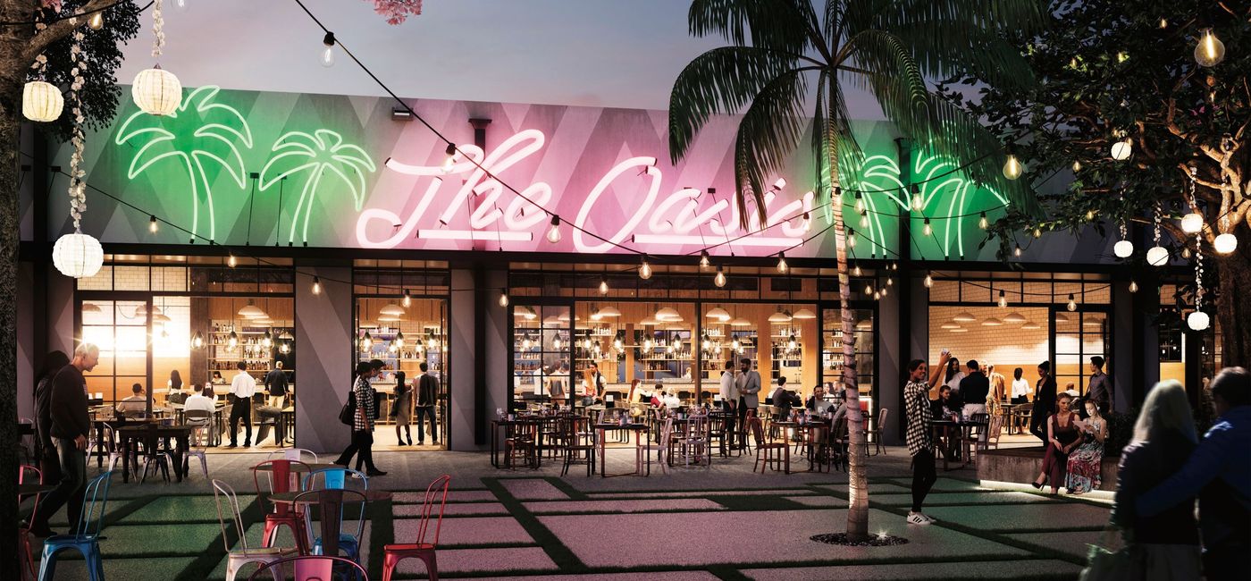 Image: The new 35,000 square foot outdoor attraction in Miami known as The Oasis. (photo via The Oasis) (Carma/Connected PR)