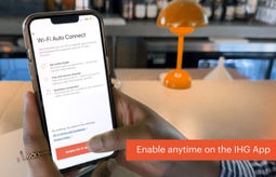 IHG One Rewards members can connect their devices to hotel Wi-Fi.