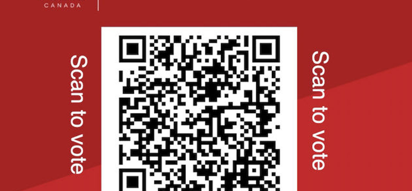 Image: Voters can easily use this QR code to cast their picks. (Photo: TravelPulse Canada)