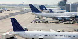 airplanes, planes, jets, aircraft, airport, gates, parked