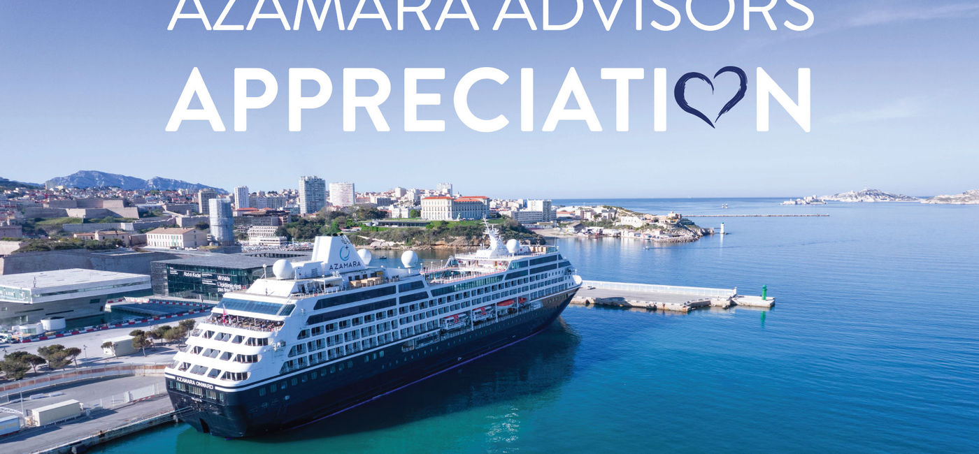 Image: The Azamara Advisors Appreciation incentives program runs from September through October. (photo courtesy of Azamara)