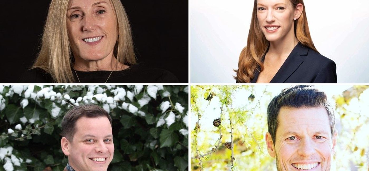 Image: Clockwise from top left: Carla Brake, Jennifer Kennedy, Kent Phillips and Ian Kivell (Photo Credit: HX)