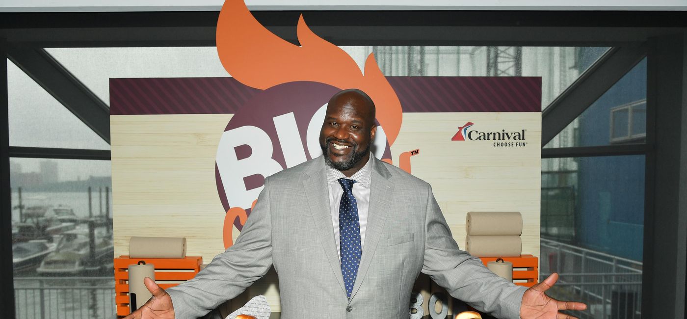 Image: PHOTO: Carnival’s Chief Fun Officer Shaquille O’Neal presents Big Chicken. (photo courtesy of Carnival Cruise Line)