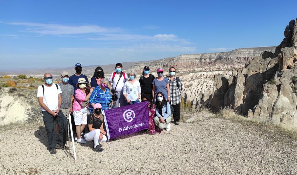 A G Adventures tour group in Turkey celebrates 1000 tour departures since the pandemic.