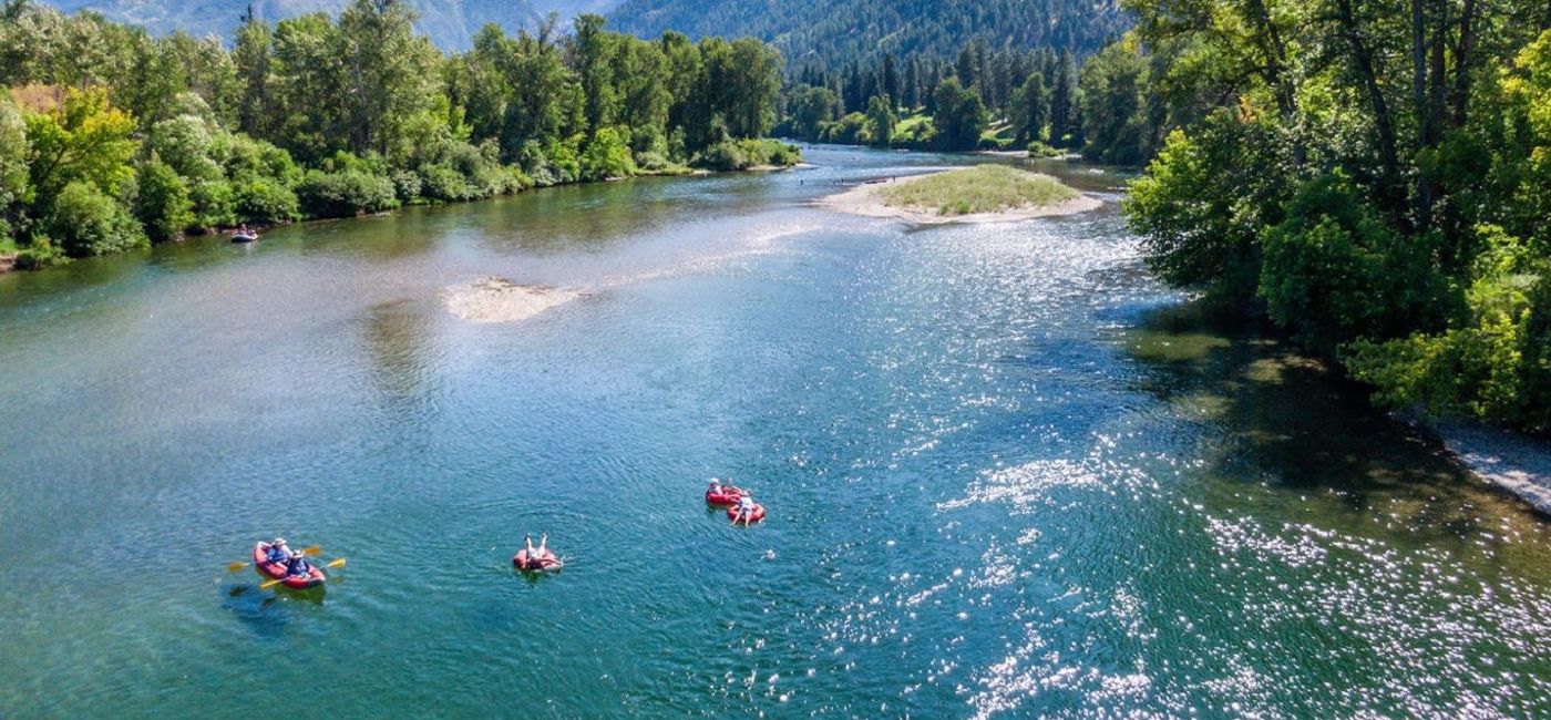 Image: Enjoy a water tubing adventure during your next camping trip. (photo via Broadry)
