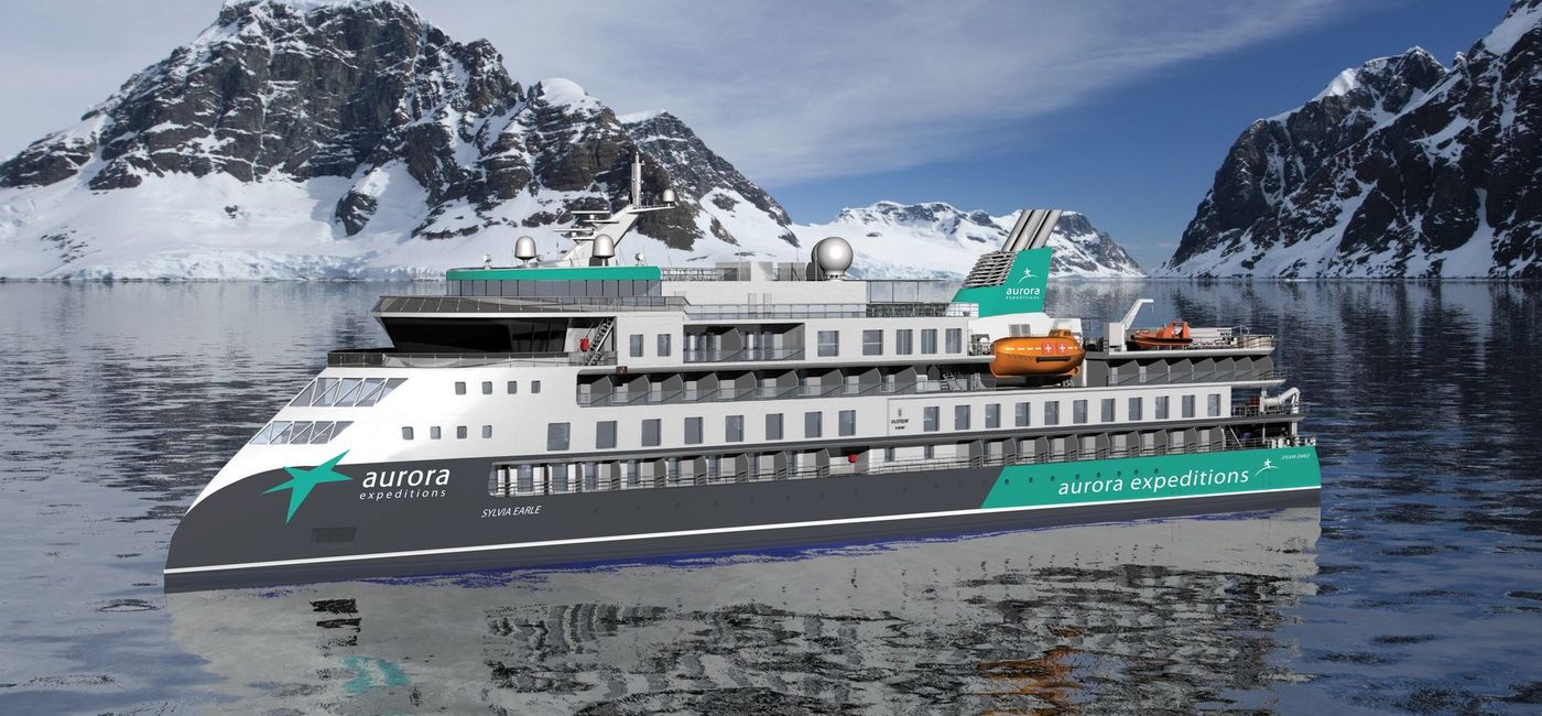 Image: PHOTO: Rendering of Sylvia Earle. (photo via Aurora Expeditions)